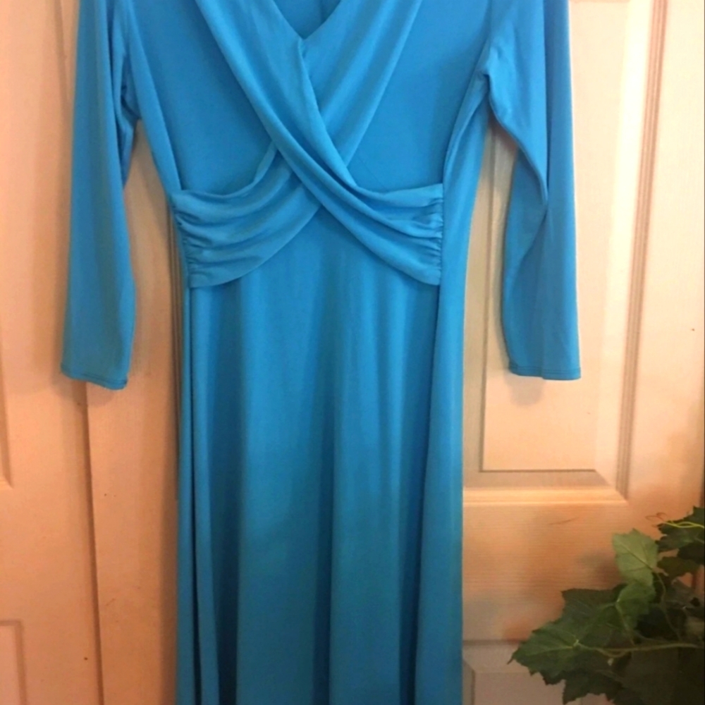 DONNA MORGAN Aqua, Size 12 Dress